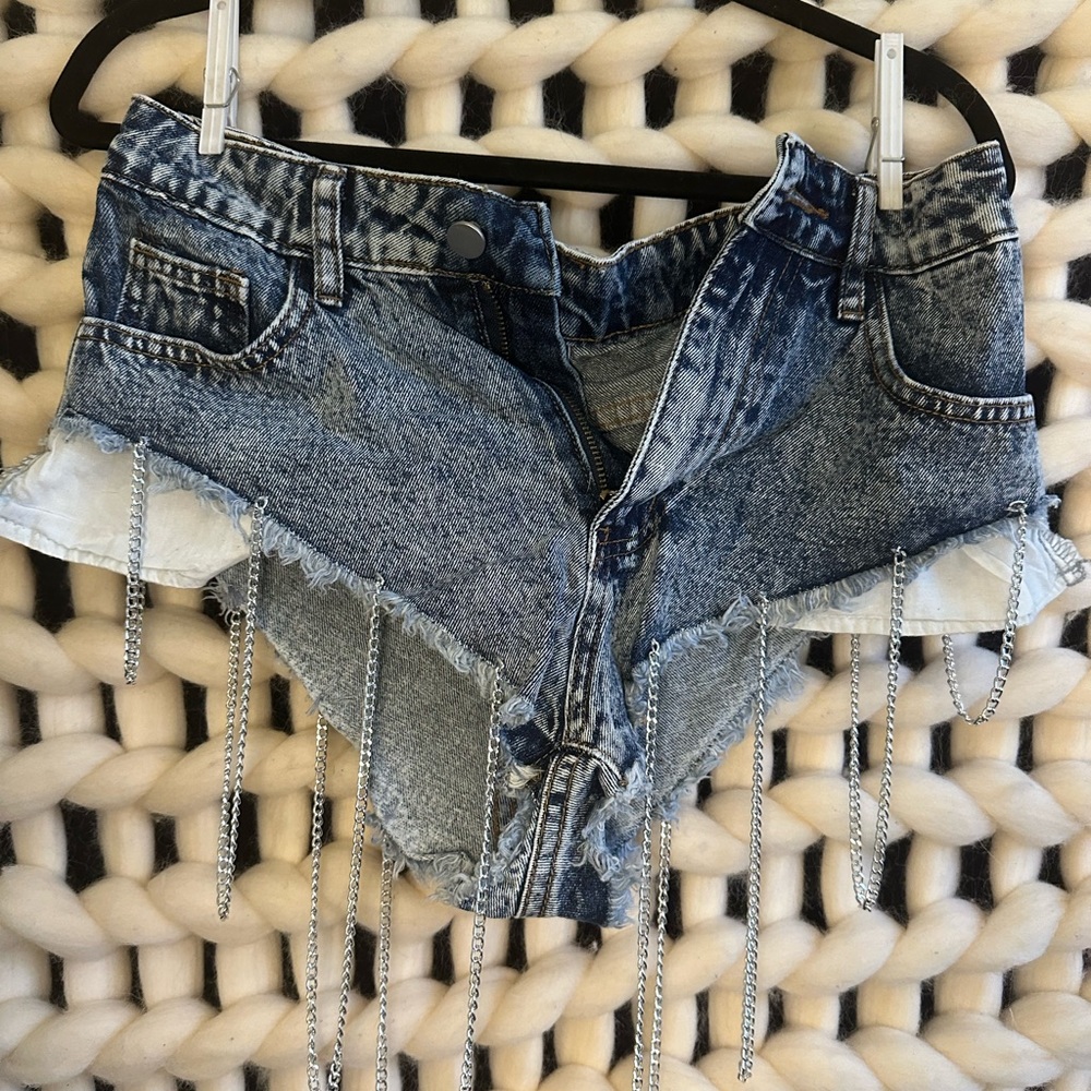Shein Booty Shorts w/ chains attached